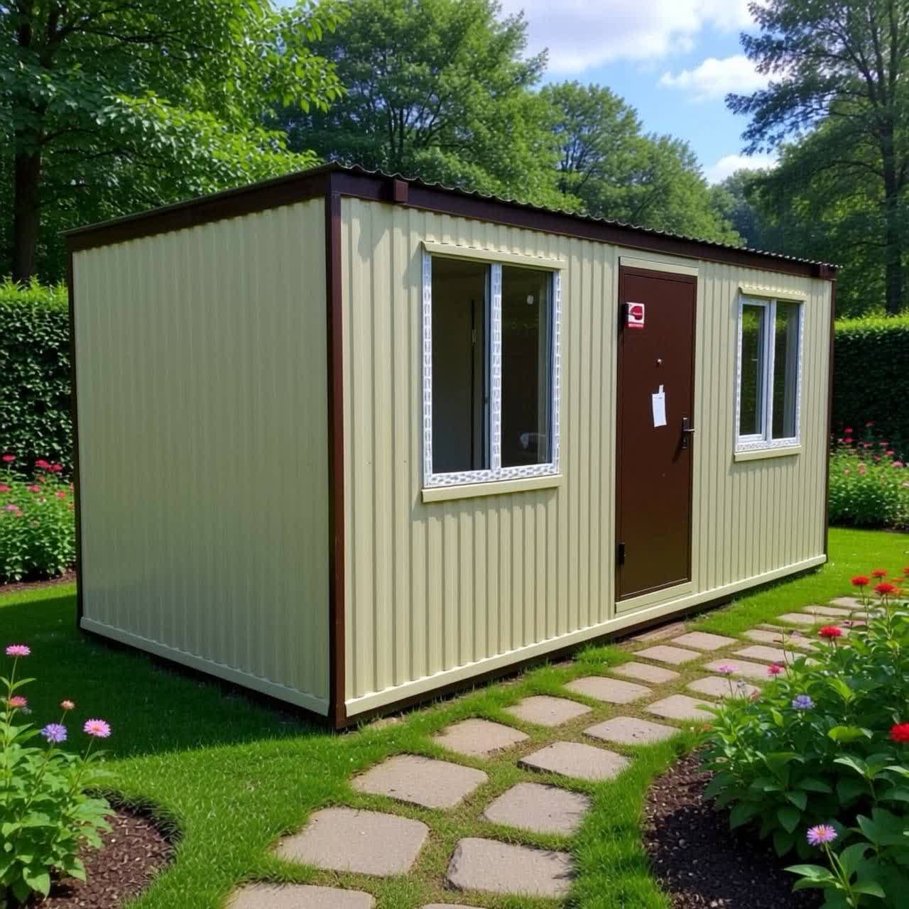 Бытовка на заднем дворе